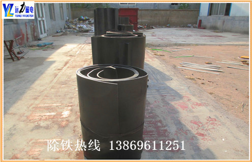 除鐵器皮帶，磁鐵皮帶，山東廠家生產批發自卸式除鐵器輸送帶，除鐵器皮帶 磁鐵皮帶