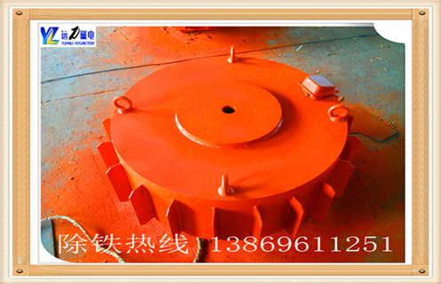 盤(pán)式電磁除鐵器，福建盤(pán)式電磁除鐵器_規(guī)格型號(hào)_福建盤(pán)式電磁除鐵器安裝效果適用范圍的工作原理